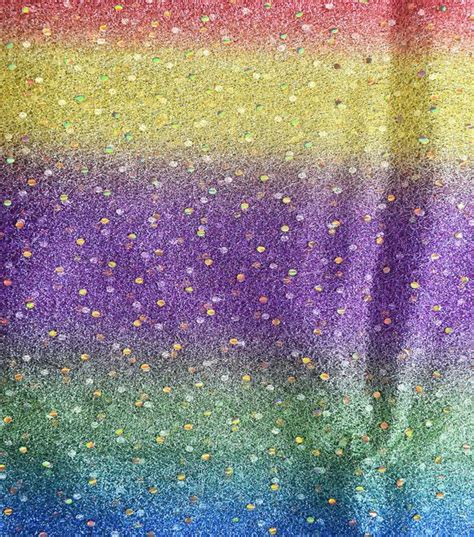 Rainbow Metallic Mesh Sequin Ducco Apparel Fabric 